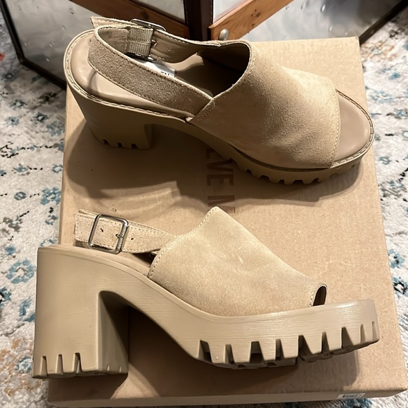 Steve Madden Sunnyside Slingback Lug Sandals Size 7 - Picture 3 of 15